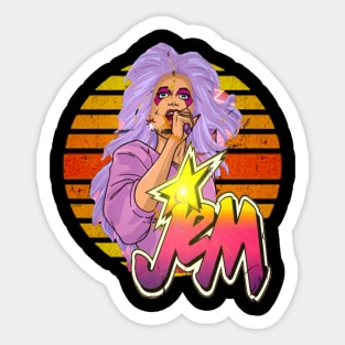 Retro Showtime Synergy Jem Sticker